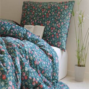 SS/Q 먼지없는 따뜻한 밍크극세사 차렵 겨울이불 고밀도밍크하나-그린,옐로