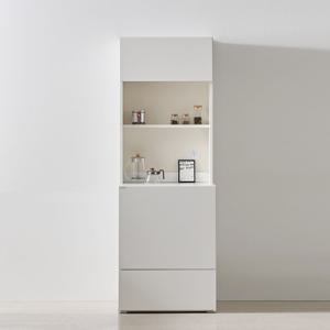 커스트 광파오븐 렌지대 밥솥 전자렌지 수납장 600 도어형 상부장세트