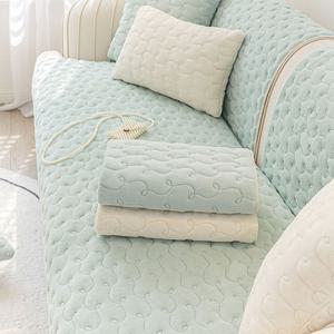 [해외] 모던 심플 겨울 논슬립 소파패드 소파 커버 토퍼 깔개 3colors 12size