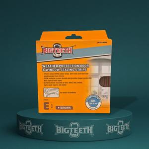 도어&윈도우 실링 스트립 3m 2개입 (E형 / 브라운 / 긴 수명)