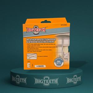 도어&윈도우 실링 스트립 3m 2개입 (E형 / 화이트 / 긴 수명)