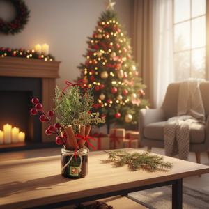 크리스마스 오브제 장식 만들기 소품 재료 테이블 꾸미기 세트 시나몬 미니 트리 DIY 선물