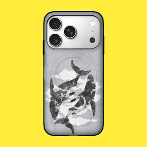 아칸 흰달 겨울 바람 맥세이프 카드케이스