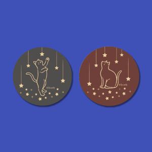 아칸 종이비행 별과고양이 그립톡/스마트톡/거치대