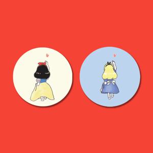 아칸 러브리 백설공주와앨리스 그립톡/스마트톡/거치대