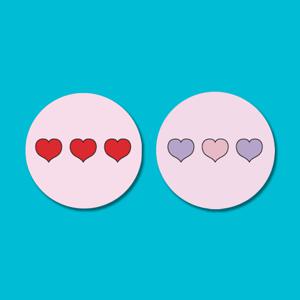 아칸 하트패턴 그립톡/스마트톡/거치대