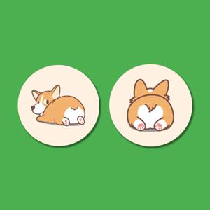 아칸 코기궁디 그립톡/스마트톡/거치대