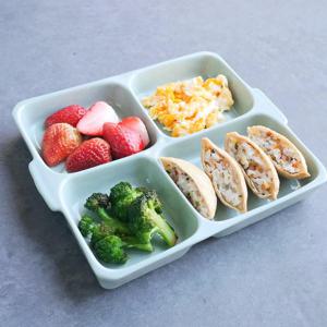 CLSH 클샤 4칸사각 프리미엄 도자기식판 자체디자인 국내제작 다이어트