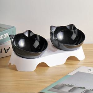 야옹이 맞춤각도 밥그릇 2구 애견 식기