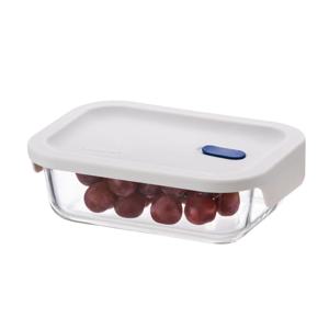 탑클라스 실리콘 안심손잡이 내열유리용기 직사각 630ml