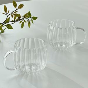 [1+1] [내열유리] 플리츠 둥근 머그컵