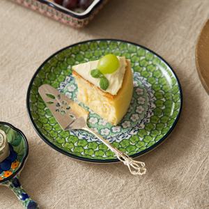 파뷔에 폴디너 폴란드풍 도자기 그린 중접시