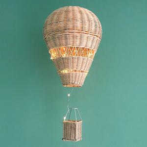 라탄 열기구 무드등 아기모빌 인테리어 장식 소품