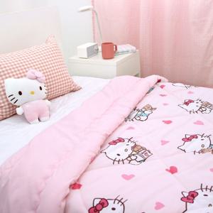 산리오캐릭터즈 헬로키티 차렵이불 하트업