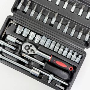 육각 렌치 비트 소켓 가정용 휴대용 차량 정비 복스 세트 46P