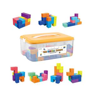 키비 테트리스 자석블럭 마그네틱 큐브 블록 63p