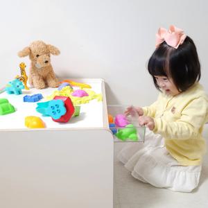 아이존 플레이테이블 화이트 자작나무 레고 미술 놀이테이블