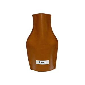 CLASSY LEATHER VASE COVER 클래시 레더 베이스 커버 (BROWN)