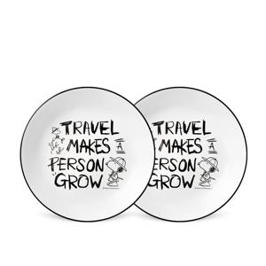 스누피앤찰리에디션 원형중접시 2P