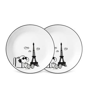 스누피앤찰리에디션 원형대접시 2P