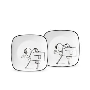 스누피앤찰리에디션 사각소접시 2P