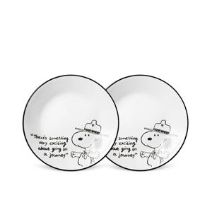 스누피앤찰리에디션 원형소접시 2P