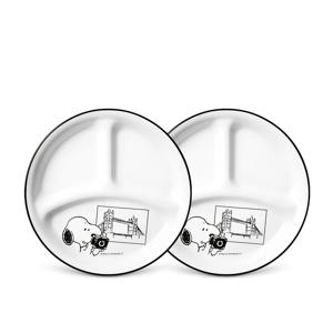 스누피앤찰리에디션 삼절소접시 2P