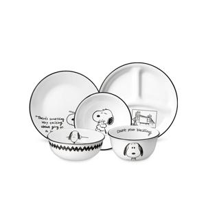 스누피앤찰리에디션 한국형 1인 5P 원형 삼절홈세트