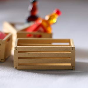 미니어처 우드박스 나무 상자 인형의집 장식 소품