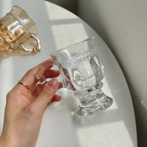 빈티지 컵 글라스 캔들 용기 유리잔 인테리어 소품 2color