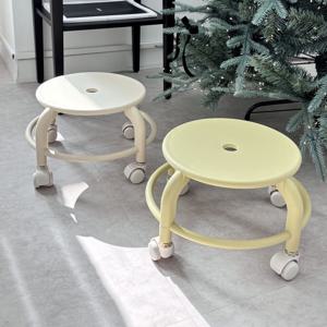 앉은뱅이 이동식 바퀴 스툴의자 낮은 청소 보조의자 2color