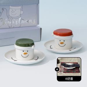 크리스마스 마쉬멜로우 스노우맨 2인세트 6P