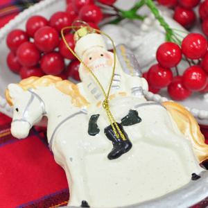 말에 탄 호두까기 인형 오너먼트 소품 장식 크리스마스겨울 교회 성당(약간의 반짝이 떨어짐)