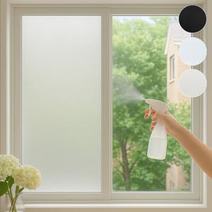 물로만 붙이는 무점착 창문 시트지 간편시공 사생활 보호 햇빛 차단 필름