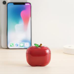 사과 에어팟케이스 에어팟4세대 애플핏 반투명 젤리 키링