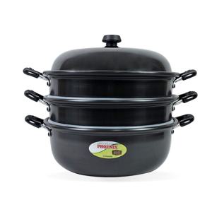 경질 3단 찜솥 찜가마솥 찜판 찜통 찜채반 찜냄비 (36cm)