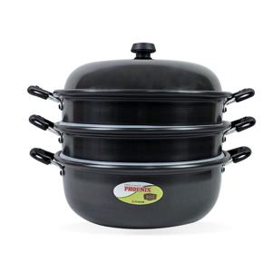 경질 3단 찜솥 찜가마솥 찜판 찜통 찜채반 찜냄비 (40cm)