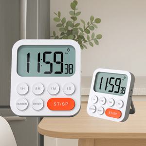 타미 타이머 자석 시계 화이트 오렌지 무소음 수험생 스터디 초시계 제과 제빵