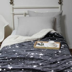 밀키웨이 그레이 밍크 블랑켓 극세사 밍크 대형 담요 양모 이불 160x210cm