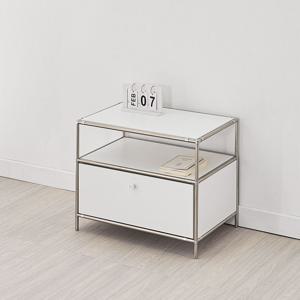 국내생산 엘리아 600 1단 모듈 철제 미드센츄리 틈새 서랍형 수납장