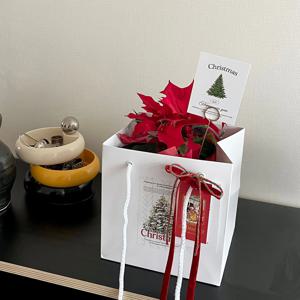 포인세티아 겨울 꽃 이태리토분 레드 크리스마스 장식 소품 선물포장세트