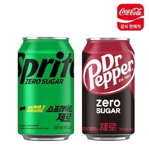 닥터페퍼 제로 350ml CAN (24입)+스프라이트 제로 350ml CAN (24입)