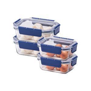 탑클라스 내열유리 직사각 4개세트 (380ml 2P+630ml 2P)