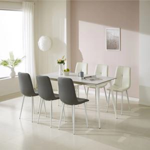 데코라인 아레나 6인용 세라믹 식탁세트 1600 방문설치