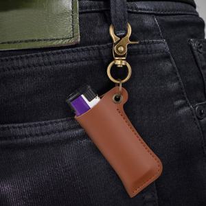 가죽 라이터 케이스 키링 열쇠 고리 템 2종 보관함 쓸데없는 쓸모없는 남자 친구 선물 굿즈