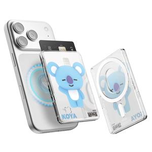 BT21 맥세이프 투명 카드지갑 케이스