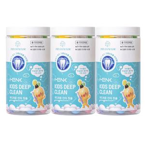 HENK 키즈 딥클린 트리플 스텝 부드러운 킨더 칫솔 12개입*3세트