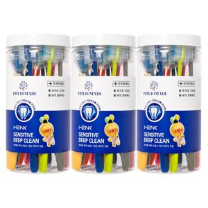HENK 센서티브 딥클린 트리플 케어 크로스 액션 저자극 칫솔 16개입*3세트