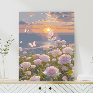 DIY 명화그리기 30x40 선셋 핑크로즈