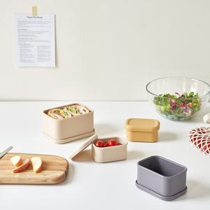 더 안전한 실리콘 밀폐용기 도시락통 300ml 4colors